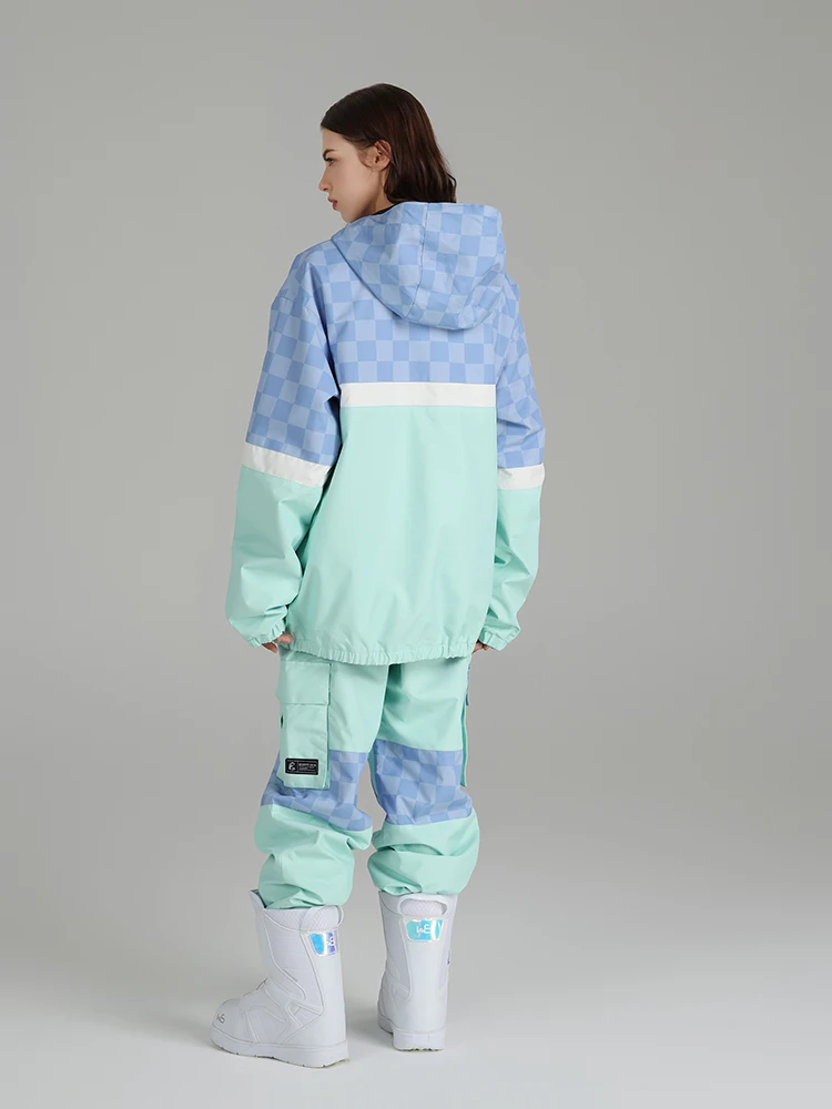 Searipe Warme Skipak Met Capuchon Oversized Waterdichte Winddichte Ski Snowboardjas Voor Dames Outdoorkleding 1700G