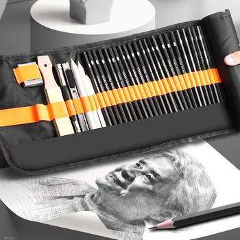 Sketch Pencil Set with Canvas Bag 1