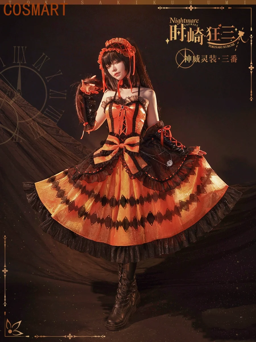 

COSMART Date A Live Tokisaki Kurumi Cos Spiritual Costume Dress Cosplay Costume Cos Game Anime Party Uniform Hallowen Play Role