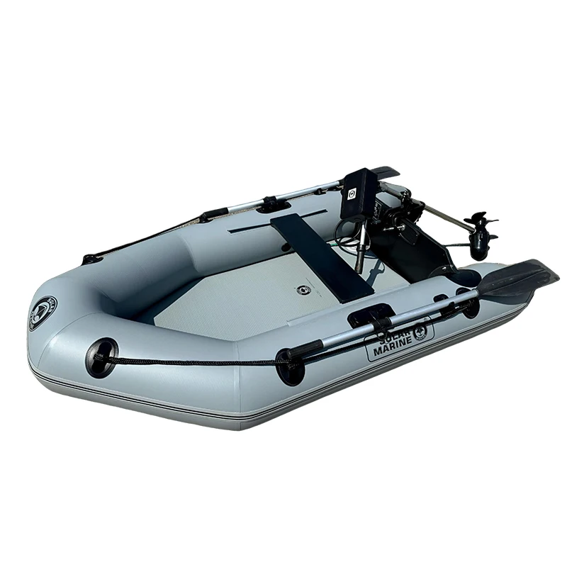Solarmarine Inflatable Fishing Boat MC230-3 0.7mmPVC 1-2 Person Kayak Canoe Assault for the Sea Water Sports