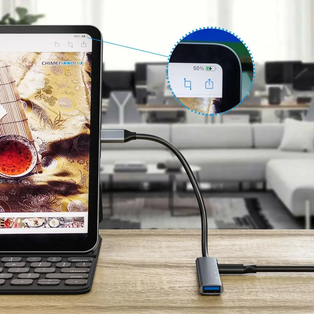 노트북용 USB C 허브, USB C 확장 도크, 멀티 스플리터 어댑터, 컴퓨터 액세서리, 맥북 4 in 1