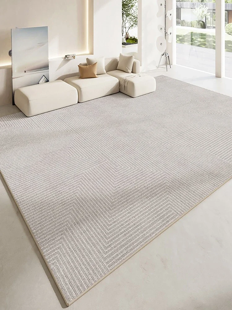 Gray Line Living Room Carpet Artistic Creative Bedroom Carpets Modern Home Decorative Rug Bedroom Non-slip Bedside Rugs Alfombra 5