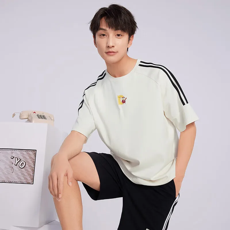 361 Degrees Men Women Same Style T-shirt Short-Sleeved Summer Couple Breathable Comfortable Loose Unisex Casual Top 632426112