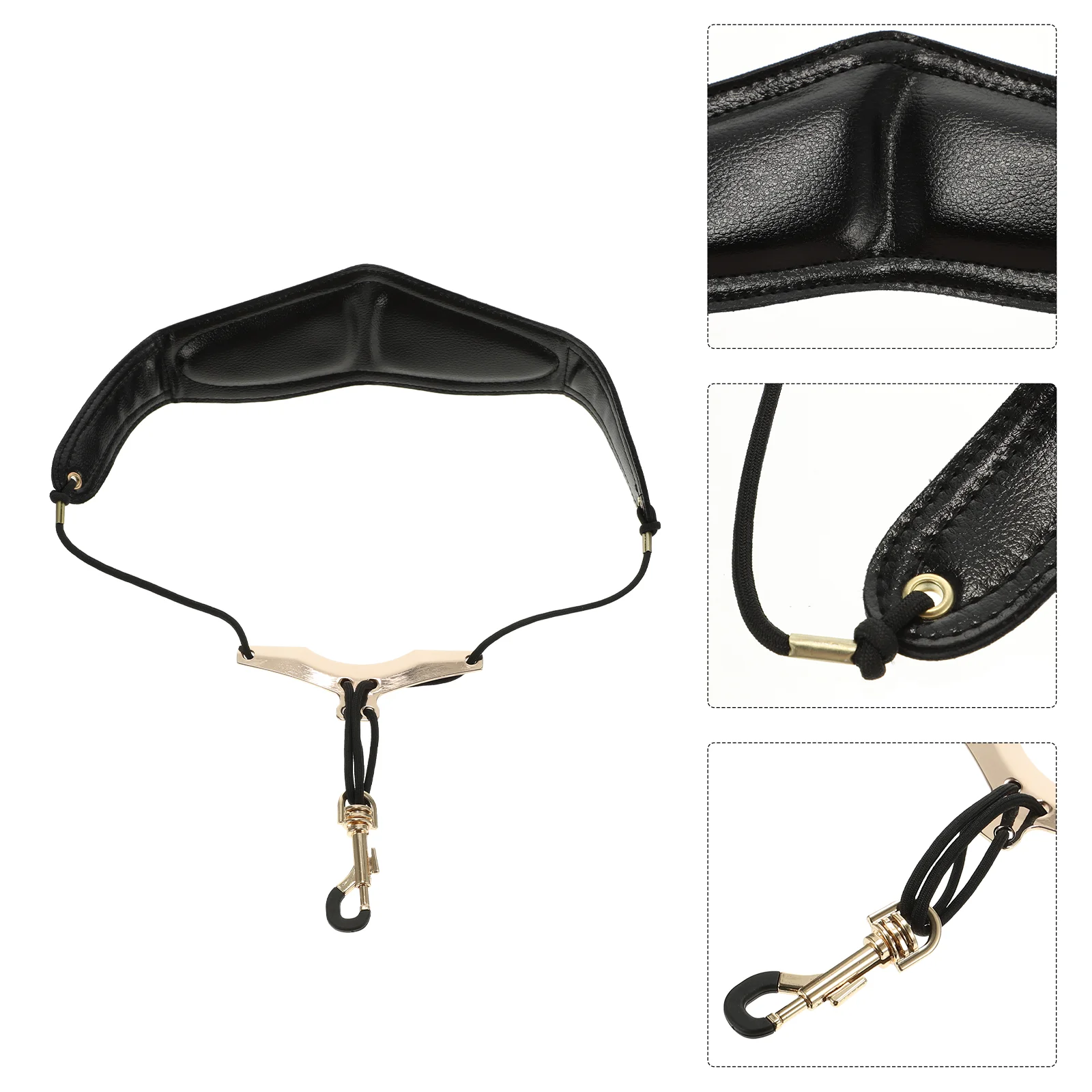 

Metal Hook Saxophone Strap Neck Strap for Saxophones Flannelette Sax Neck Strap Lengthened Saxophone Shoulder Strap