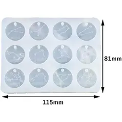 Zodiac Constellation Epoxy Resin Molds (1Pc mold)