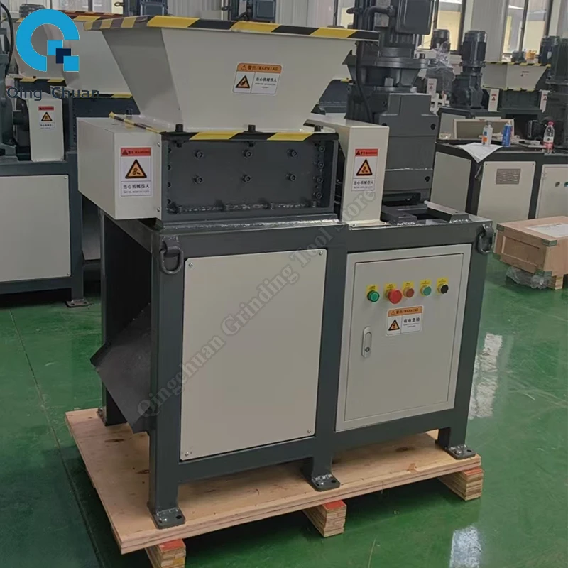 Electric Shredder Industrial380V Plastic Scrap Metal Impact Shredded Machine Large Foam Wood Carton Crusher Metalworking Tools 5