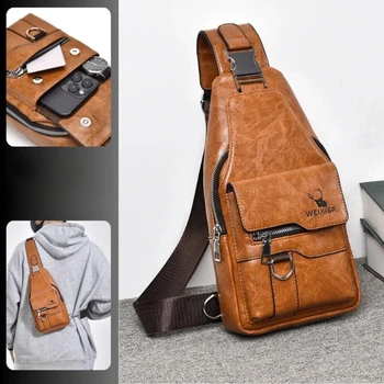Borsa a tracolla retrò unisex da uomo e da donna, borsa a tracolla impermeabile di grande capacità, borsa messenger di alta qualità