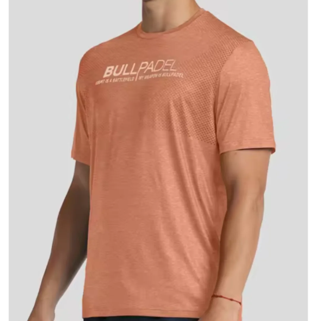 Bullpadel Men's T-Shirt Summer Tennis Short Sleeve Outdoor Running Loose Tops Football Badminton Comfortable Breathable T-Shirt 5