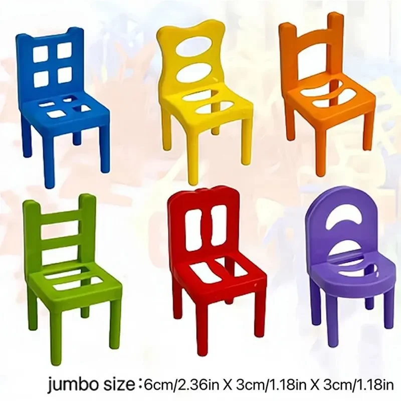 Stacking Chairs Educational Toys Building Blocks Parent-Child Gathering Interactive Stress Reduction Toys
