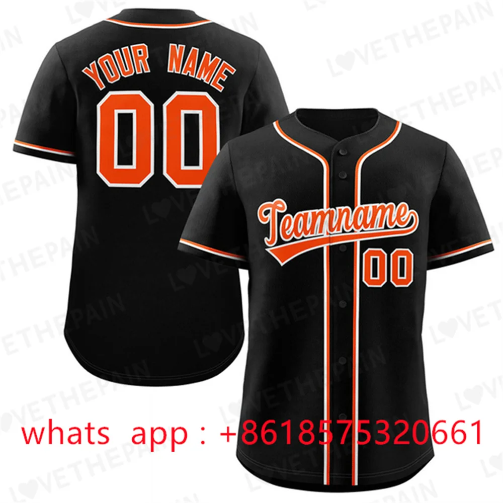 thumbnail image 1 of Camiseta de béisbol bordada personalizada, camiseta de béisbol, nombre del equipo cosido, número, logotipo cosido, sudadera de juego de softbol para hombres/jóvenes, 1 of 5