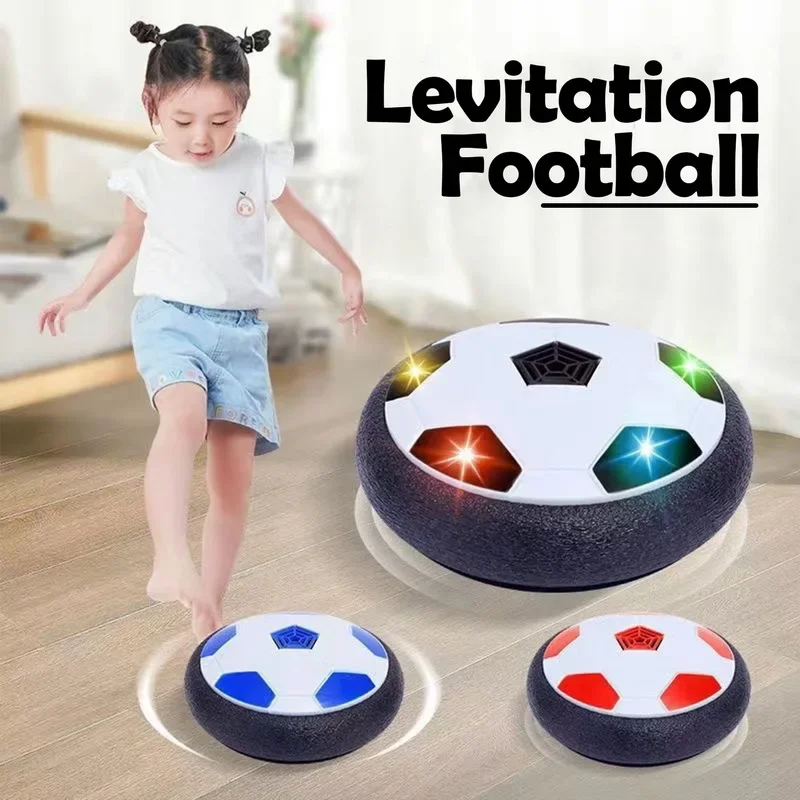 3D Printed Toy Sport Kids Levitate Suspending Soccer Ball Air Cushion Floating Foam Football with LED Light