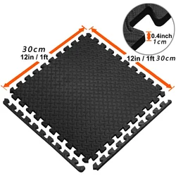 EVA Foam Interlocking Fitness and Yoga Mat - Non-Slip Protective Floor Tiles (16PCS)