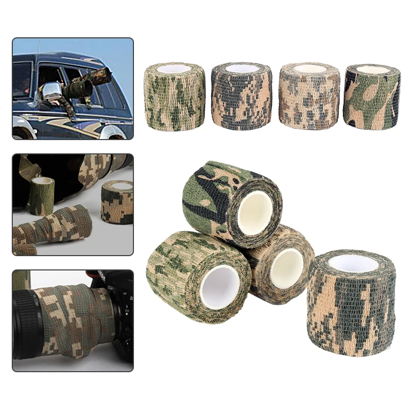 

Hunting Gear Popular Choice Reliable High-quality Long-lasting Outdoor Hunting Versatile Stretch Wrap Camo Accessories Must-have