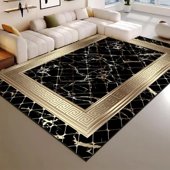 Luxury Gold Area Rug 1