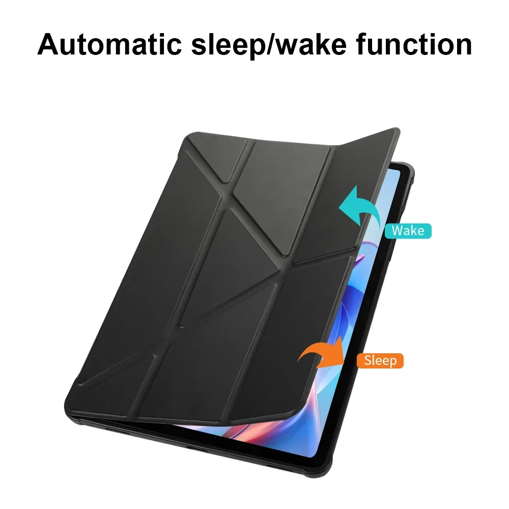 Y-Fold Multi-Angle Folding Tablet Case with Pen Slot