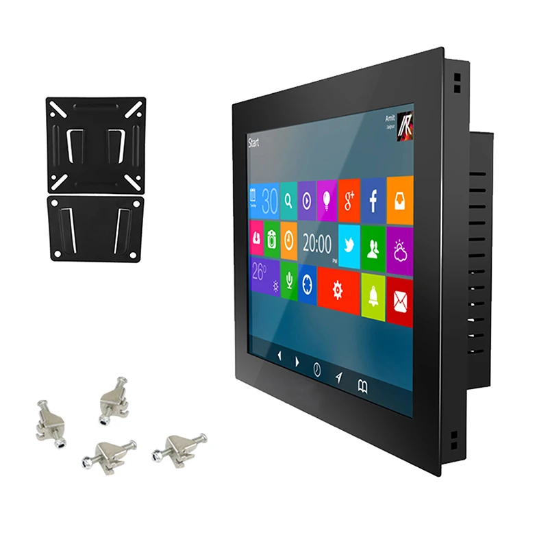 

10.4/12.1/15 Inch Embedded Industrial AIO PC Resistive Touch Screen Core i7-3537U 4GB RAM 128GB SSD 19"21" Panel Computer