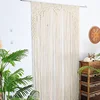 Handmade Cotton Rope Woven Curtain Tassel Tapestry Decorative Door Curtains Homestays Wall Creative Background Partition Curtain 4