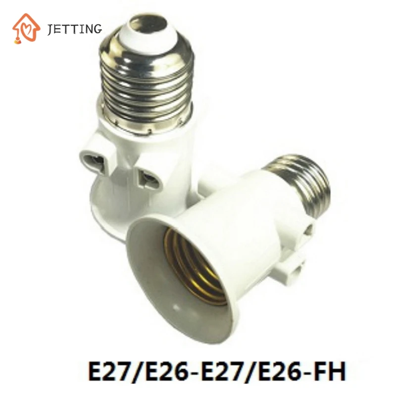 1pc EU to E27 LED Bulb Adapter Light Socket Used Into 2-pin Plug For Home Studio Photographic Bulb Adapter AC100-240V