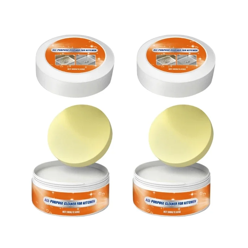 Professional Kitchen Degreasers Heavy Oil Cleaning Cream Bottom Cooktops Cleaners for Stubborn Oil Removers 100g