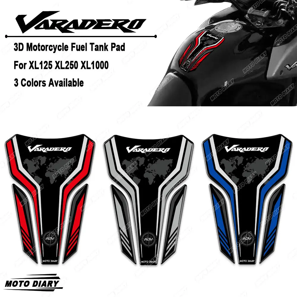 Per Honda Xl125 Xl250 Xl1000 Tek Xl 125 250 1000 3D Moto Serbatoio Carburante Pad Sticker Protector Decalcomanie Impermeabili
