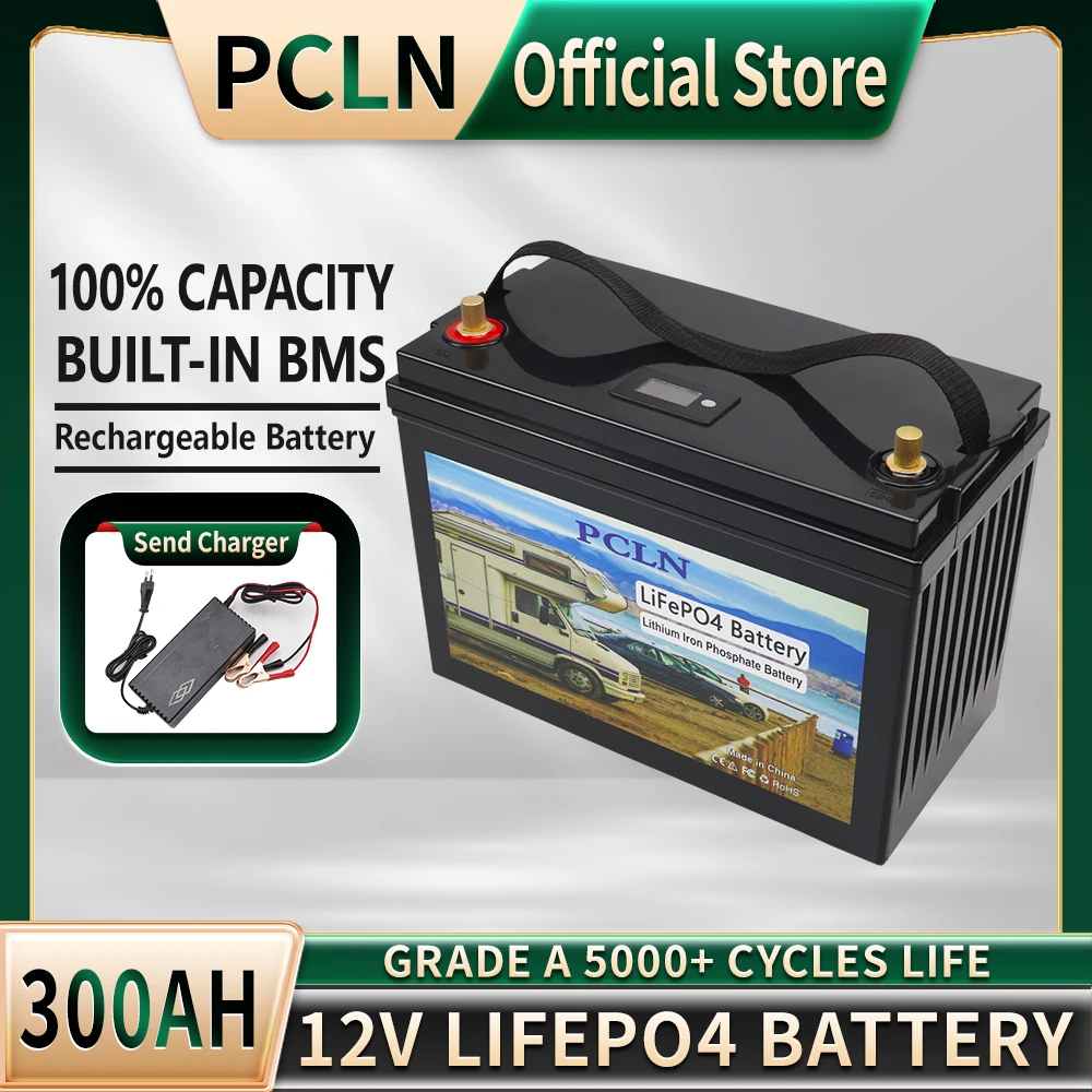 12V 24V 400Ah 300AH 200AH 100AH LiFePO4 Lithium Iron Phosphate