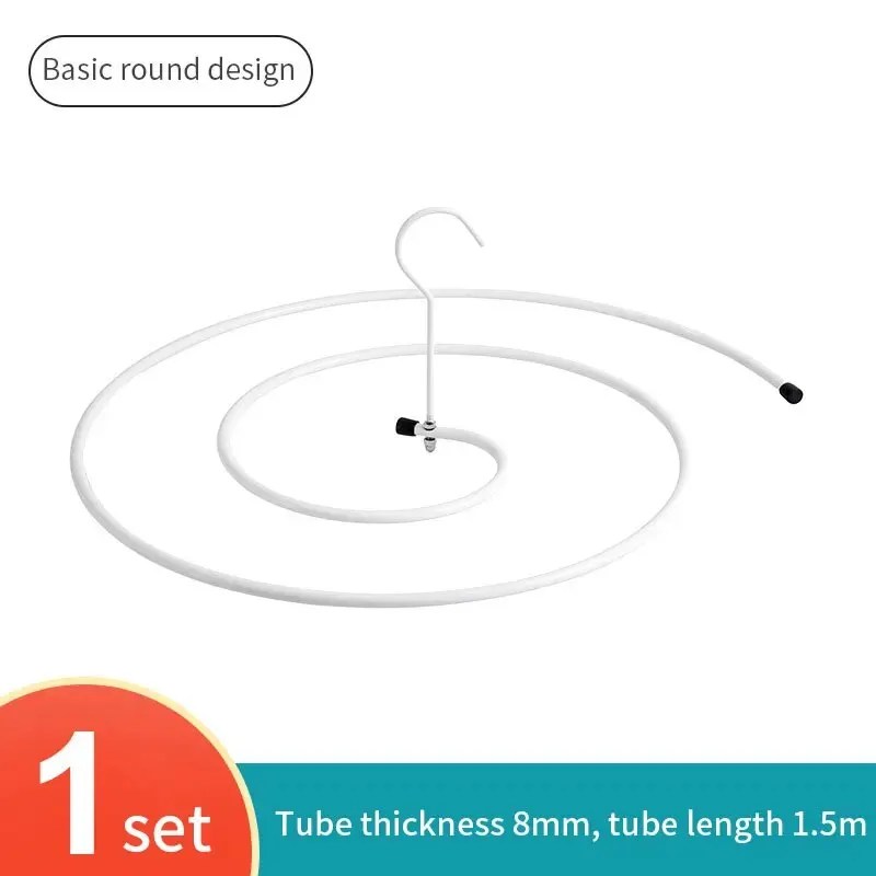 Clothes Hanger Round Drying Quilts Sheets Set Balconies Modern Simple Seamless Rotating Stainless Steel