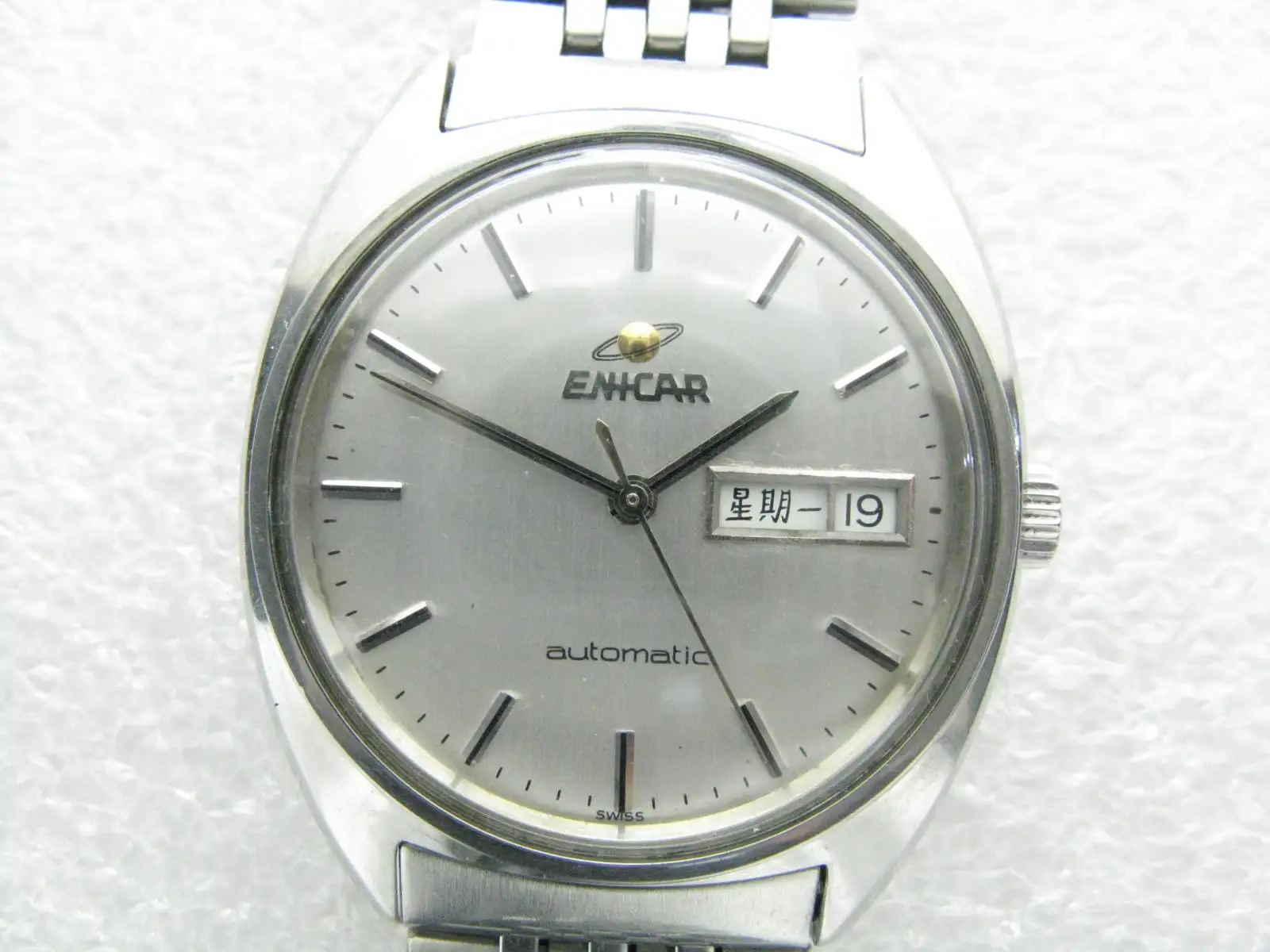 Orologio Da Uomo Meccanico Usato Automatico Enicar Originale (Eta 2846)