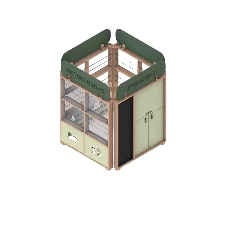 Newsstand picture book house, all solid wood bookshelf reading corner game house under the bed storage shelf bookshelf