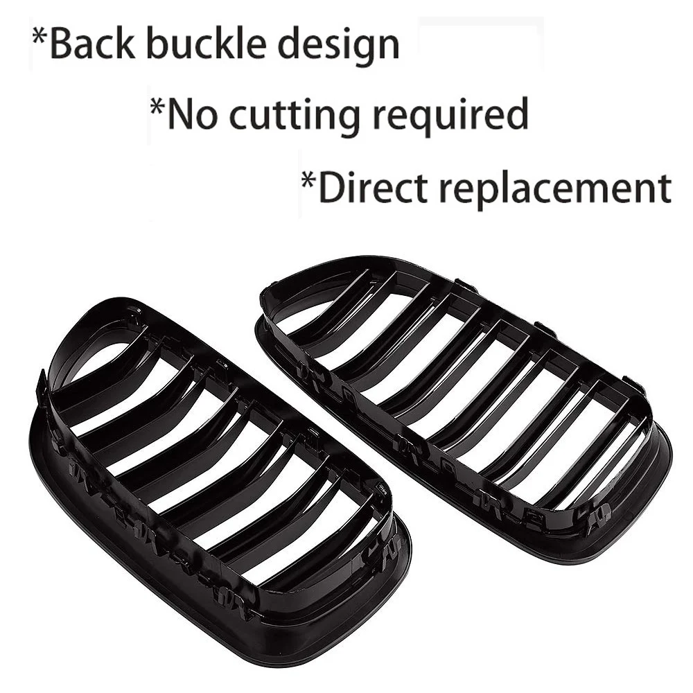 Replacement Front Bumper Kidney Hood Grille For BMW 5 Series F10 F11 F18 M5 2009- 520d 530d 540i Racing Grills Car Styling