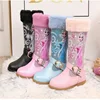 Disney Frozen Elsa Princess Boots - Warm Plush Winter Fashion for Girls