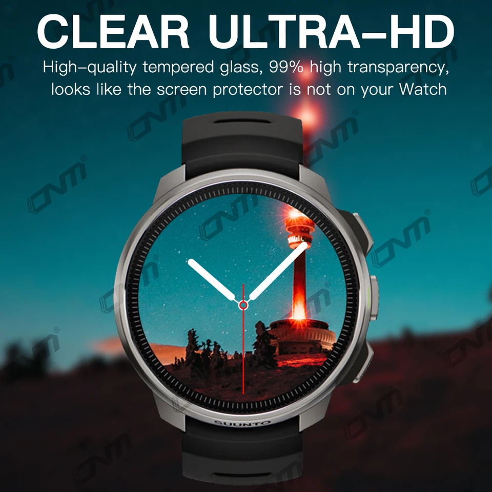 SUUNTO(スント)専用 おすすめ 保護フィルム【スマートウォッチ】 - 【保護フィルムの老舗】株式会社ミヤビックス Suunto 7 スマートウォッチスクリーンプロテクター (2枚入り) 9H 2.5D 気泡防止 傷防止 スクリーン 強化ガラス保護