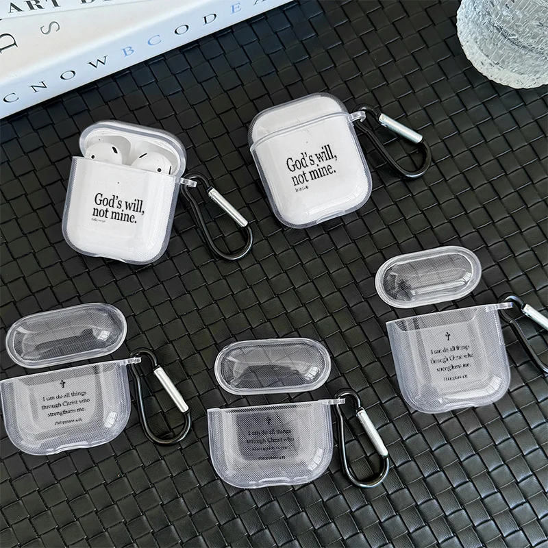 Airpods Case with Inspirational Christ Quote for Men and Women