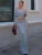 Knitted Skirt 2 Piece Set Women's One-Shoulder Long Sleeves Sweater Pullover Elegant Slim Fit Long Skirt Suit Autumn New