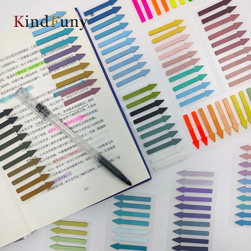 2400 Page Markers & Index Tabs – 12 Pack Fluorescent Sticker Note Flags, Translucent & Repositionable