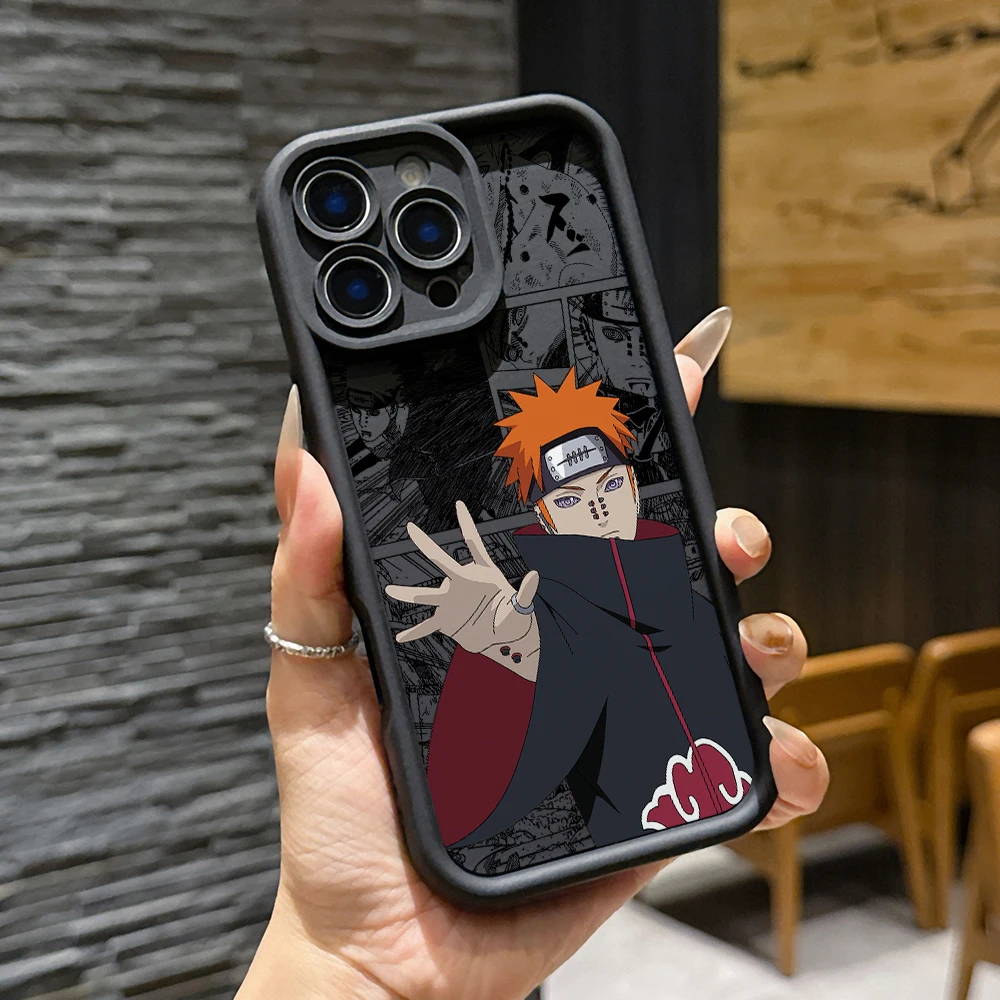 Ninja-Themed Soft TPU Phone Case - Anime Characters Design