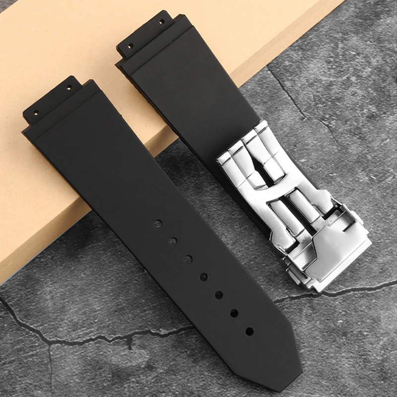 Cinturino 19mm Nero Twin Time Cinturino In Pelle 19mm Nero Per TAG Heuer Twin Time - - Senza Fibbia Pelle Vitello Italiana - Foto 13