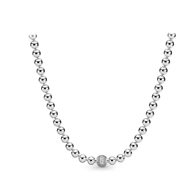 1005 Sterling Silver Classic Collection Sparkle Pendant Basic Adjustable DIY necklace for beautiful gifts of women's jewelry - Image 4
