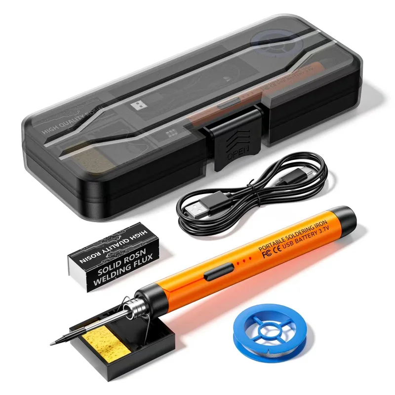 USB Wireless Digital Electric Soldering Iron Kit Cordless