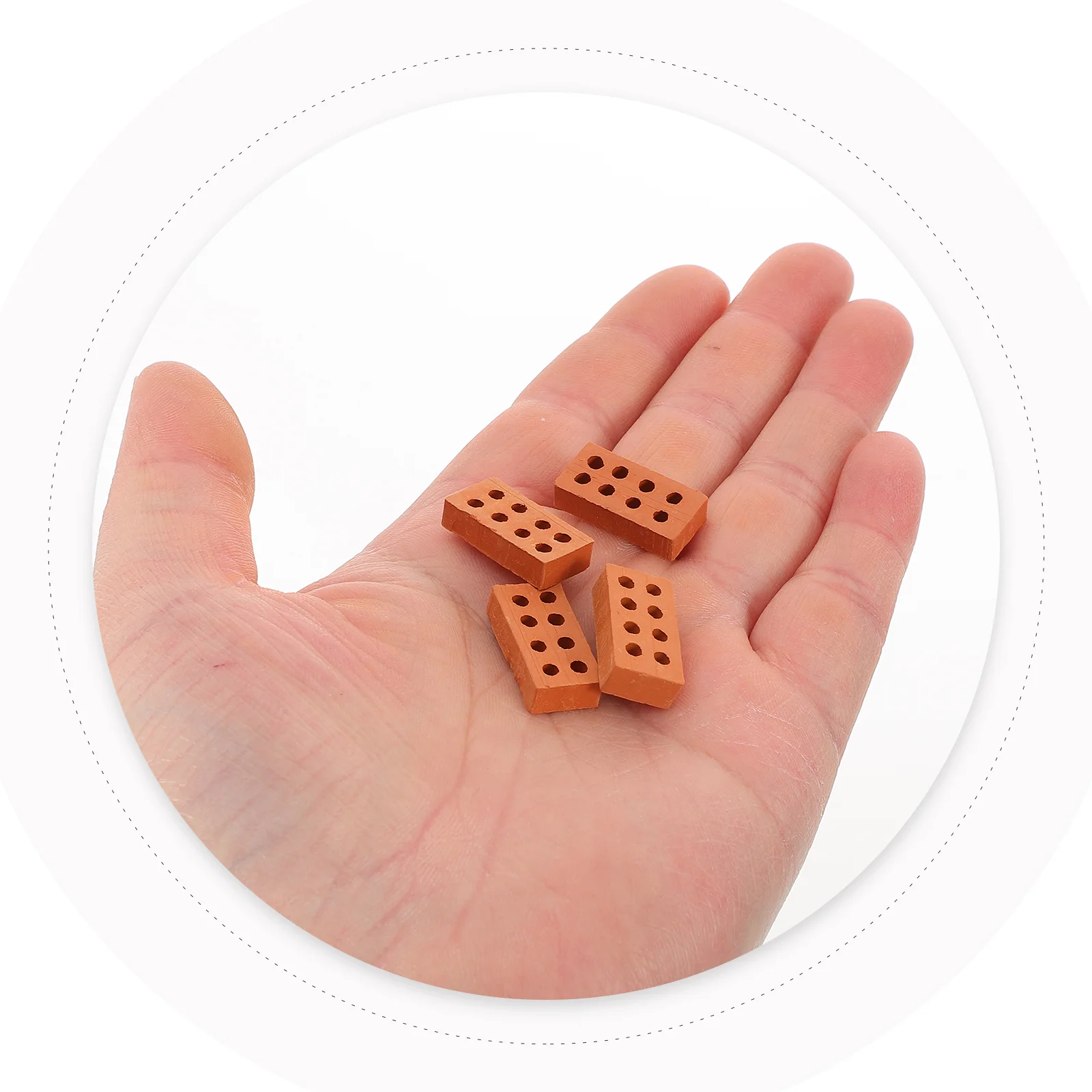 50 Pcs Building Model Bricks Sand Table Decors Mini Hut Cement Toy Miniature Clay for outside Child