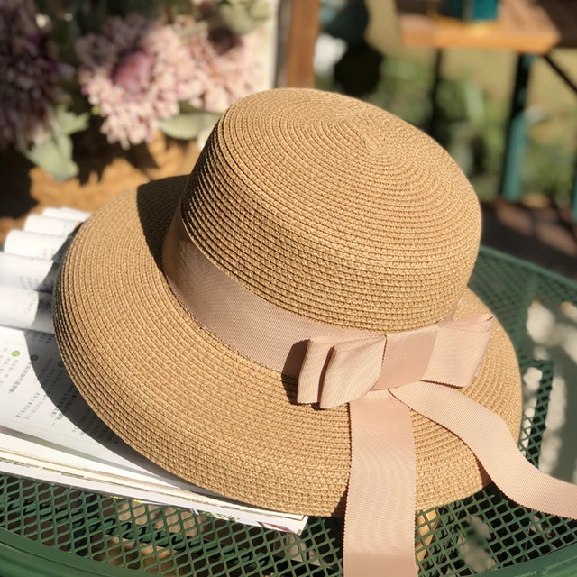 Big Bow Hat Women's Sunshade Sun Hat French Retro Women Beach