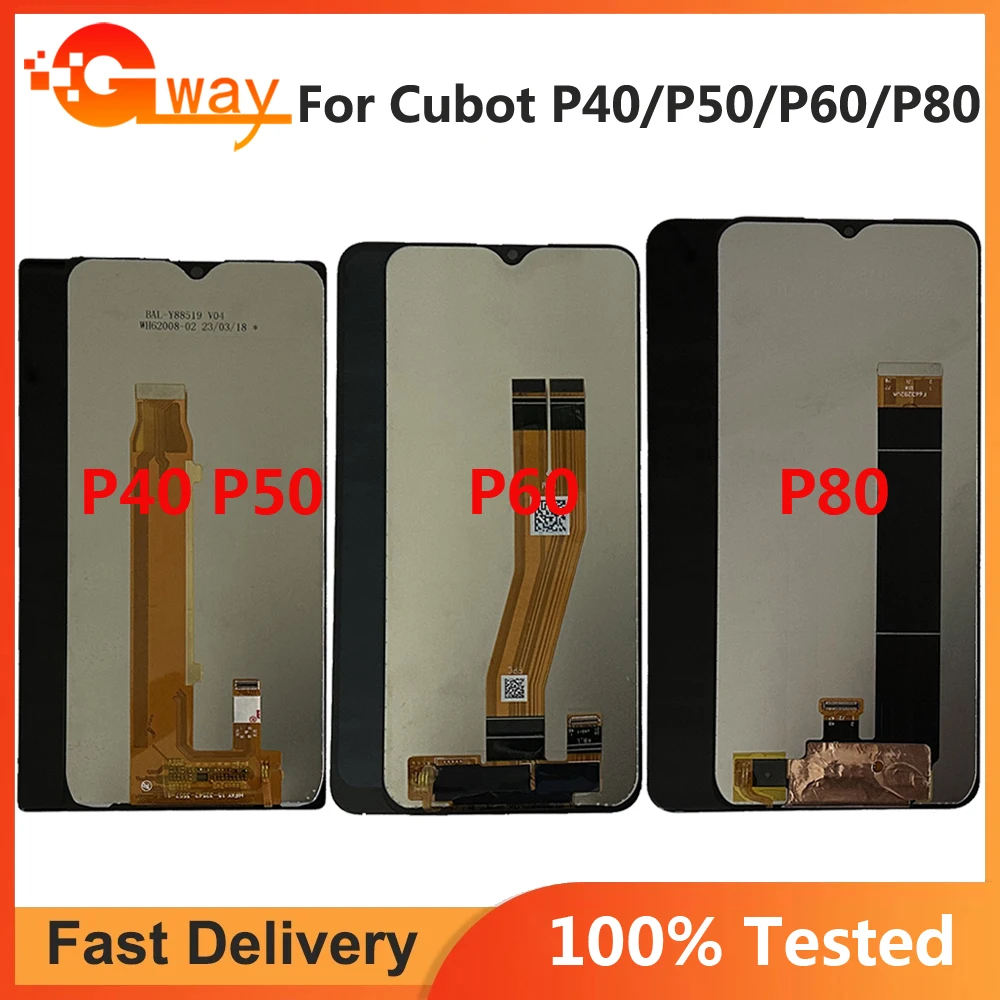 

100% Original Test For Cubot P40 P50 LCD Display Screen Front Touch Panel Replacement Tested For Cubot P60 P80 LCD Dispaly Glue