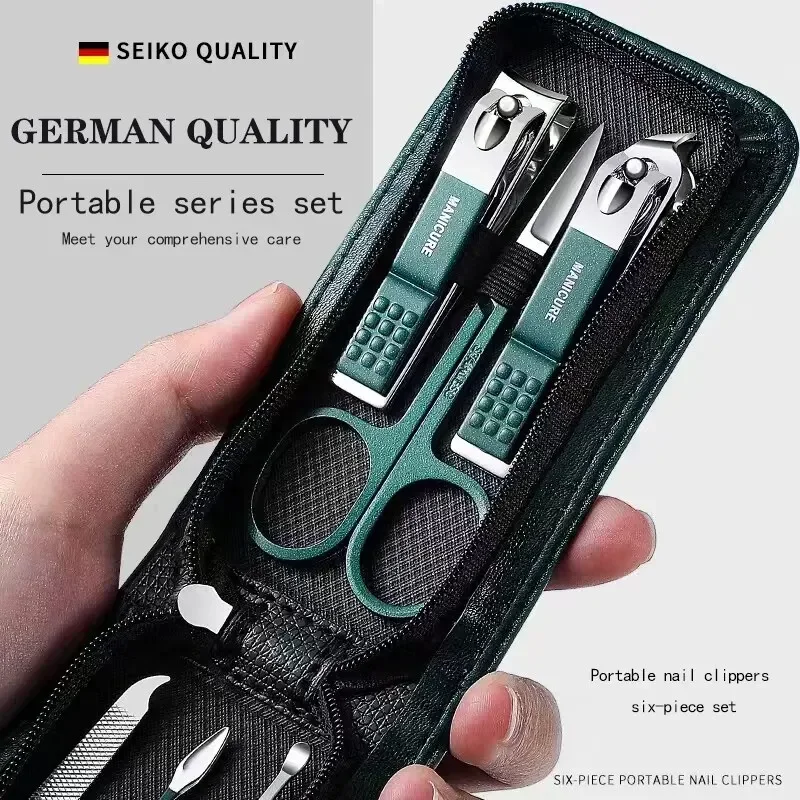 Nail Scissors Set Household 6 Piece Portable Mens And Womens Special Nail Clippers Manicure Beauty Tools