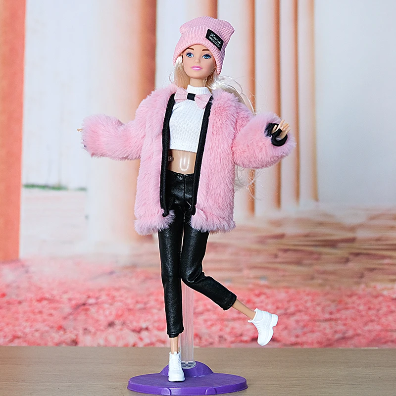 Ensemble de vêtements de bureau à carreaux pour poupée Barbie, noir et  blanc, accessoires, tenues, manteau, veste, jupe pour Blythe, 1:6 -  AliExpress