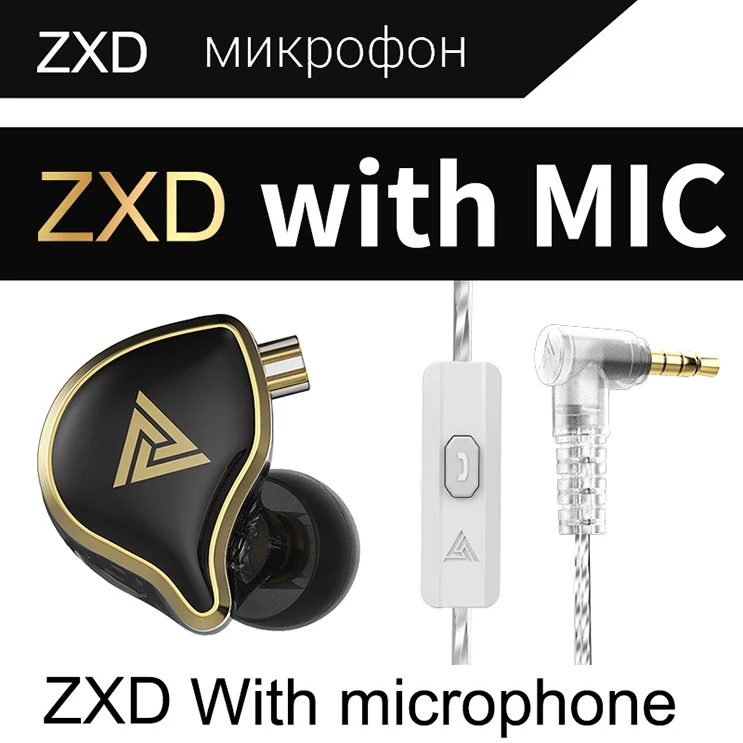 QKZ ZXD Headphones Flagship Dynamic Headset Metal Cable with Wheat Running Sports Headset for Xiaomi Motorola Mp3 Earphone best gym headphones Earphones & Headphones