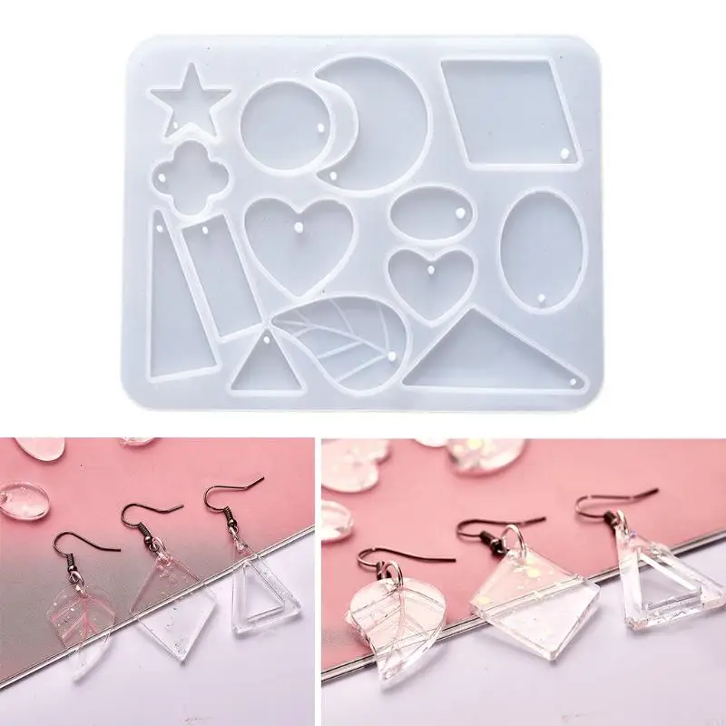 D7YE Earring Silicone Mold Jewelry Making Pendant for DIY Craft Women Girl Present