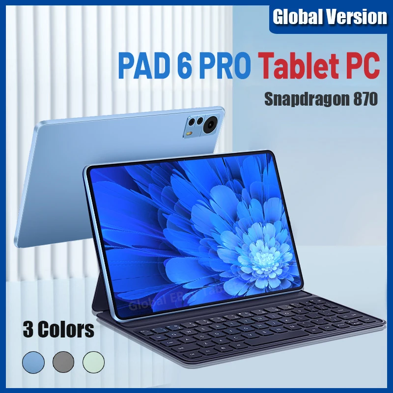 Global Pad 6 Pro Tablet Snapdragon 870, Android 13, 5G, Dual SIM