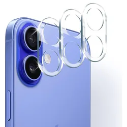 3D Clear Tempered Glass Camera Lens Protector - Tempered glass (Clear)
