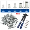 86Pcs/set M3-M8 Blind Hand Rivet Nuts Heavy Duty Nut Threaded Insert Rivet Tool Riveter Gun with Riveting Household Repair Tools 2