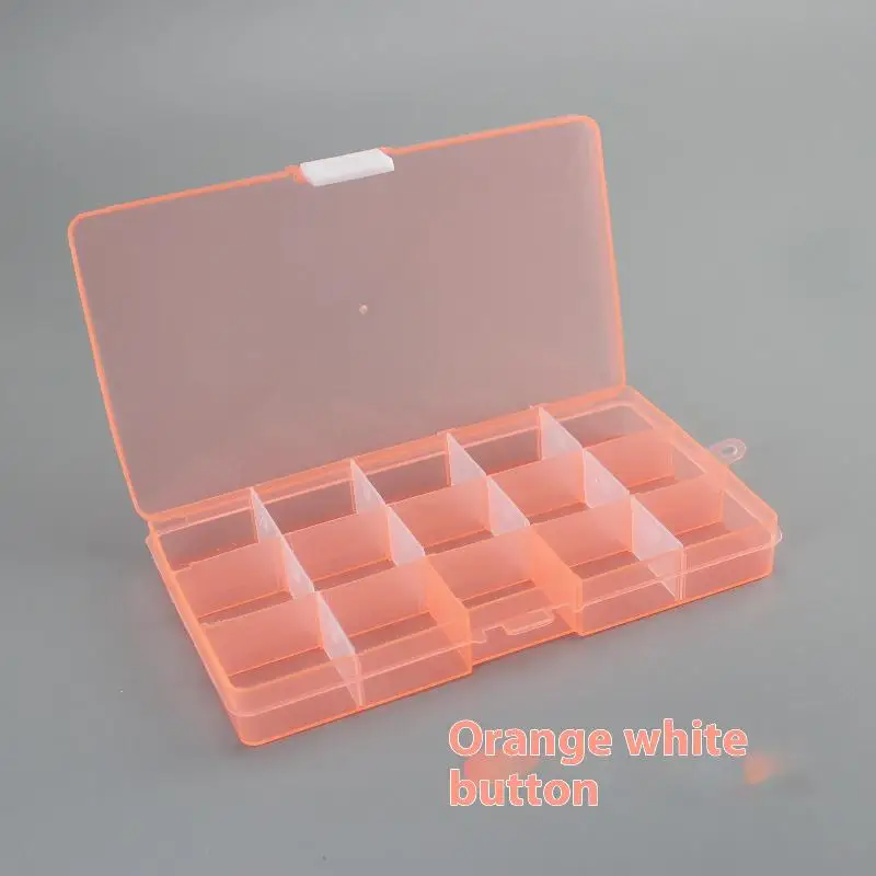 Practical Compartment Plastic Storage Box 15 Grids Parts Organizer Box Jewelry Beads Screws Holder Case Display Container image 3