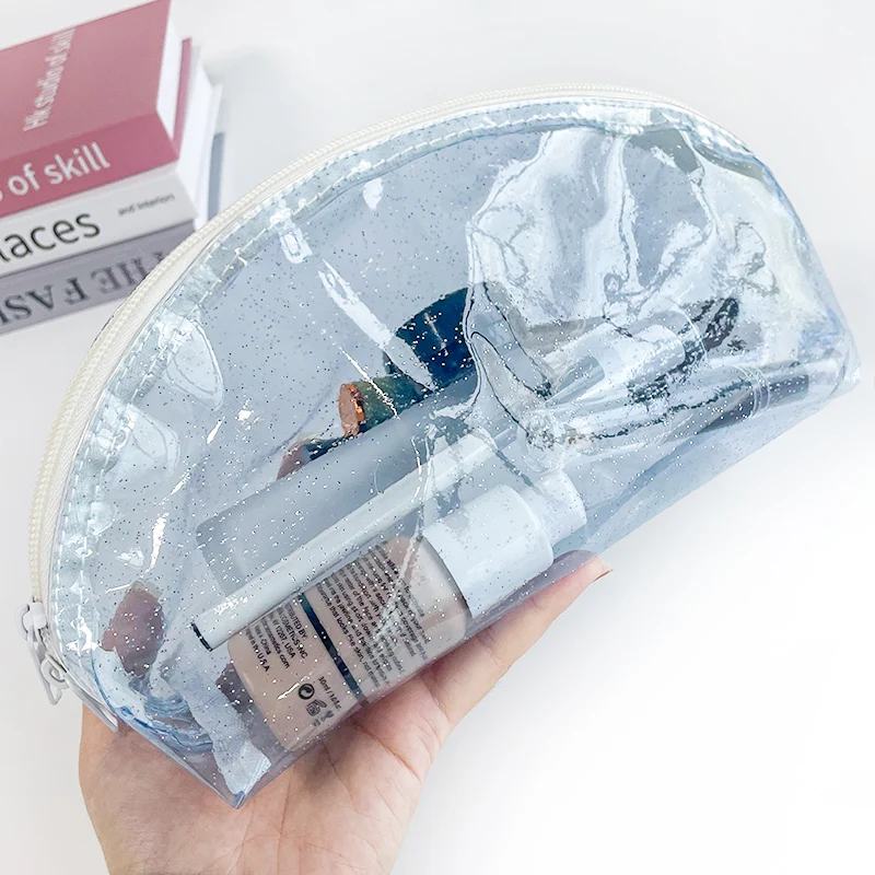 Women Portable Travel Wash Bag Glitter Transparent Waterproof Makeup Storage Pouch Large Capacity Cosmetic Organizer Beauty Case цена и фото